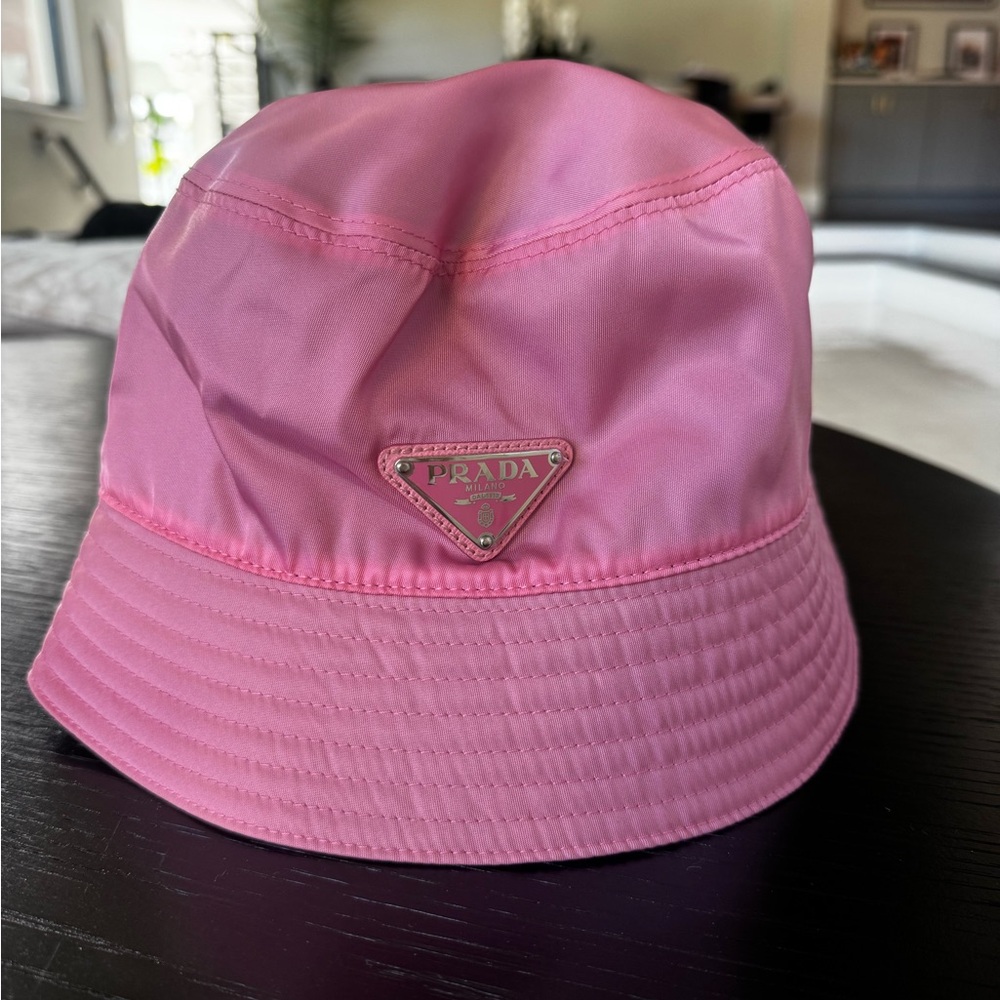 Prada Pink Bucket Hat Medium